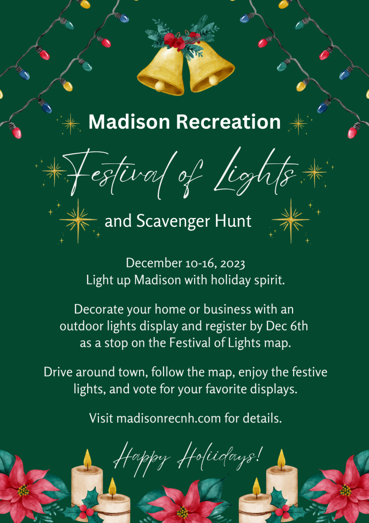 Madison Recreation Festival of Lights 2023 Flyer