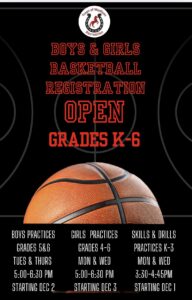 K-3 Basketball Registration